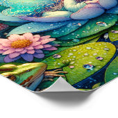 おとぎ話の花で眠る妖精 ポスター (角)