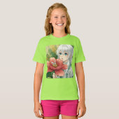 おとぎ話の花、アニメby Natasha Us Tシャツ (正面フル)