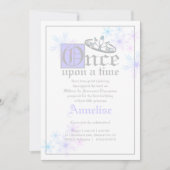 おとぎ話の誕生パーティースノークイーンインスパイアインビット 招待状 (正面)