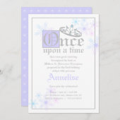 おとぎ話の誕生パーティースノークイーンインスパイアインビット 招待状 (正面/裏面)