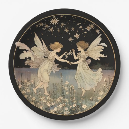 おとぎ話の誕生日パーティー ペーパープレート (正面)