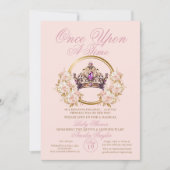 おとぎ話の赤ちゃんの女の子のシャワー 招待状 (正面)