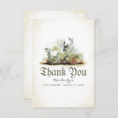 おとぎ話の赤ちゃんシャワー小さいありがとう サンキューカード (正面/裏面)