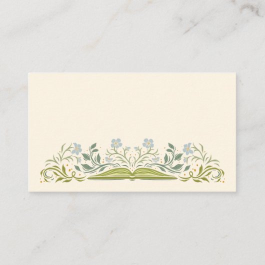 おとぎ話の赤ちゃんシャワー本ベビー挿入カード エンクロージャーカード (裏面)