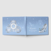 おとぎ話の赤ちゃんブルーシルバーシンデレラのキンセアニエラ ゲストブック (全面)