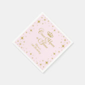 おとぎ話の金のプリンセスの誕生日 スタンダードカクテルナプキン (角)