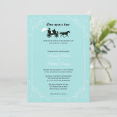 おとぎ話の馬と馬車のウェディング招待状 招待状 (スタンド正面)