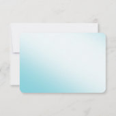 おとぎ話の馬と馬車結婚の 出欠カード (裏面)