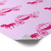 おとぎ話の馬車～ギフトラッピング紙16x12 ポスター (角)