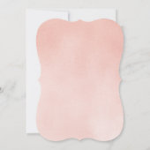 おとぎ話の馬車 ブライダルシャワー ピンク 招待状 (裏面)