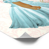 おとぎ話の馬車 プリンセス パーソナライズされたベビー部屋 ポスター (角)