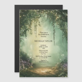 おとぎ話の魔法の森のエレガントな花のウェディング (正面/裏面)