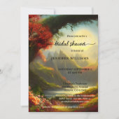 おとぎ話の魔法の森のブライズシャワー 招待状 (正面)