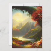 おとぎ話の魔法の森のブライズシャワー 招待状 (裏面)