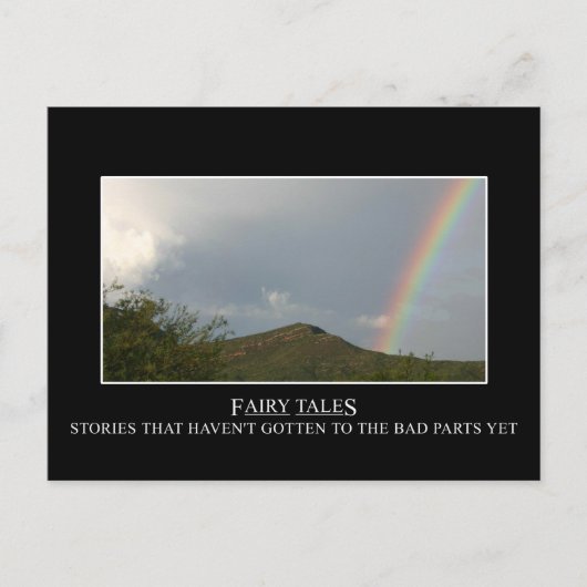 おとぎ話は本当に幸せな終わりを持っていない ポストカード (正面)
