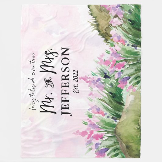 おとぎ話は本当来だ |ミセス結婚ズ フリースブランケット (正面)