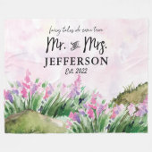 おとぎ話は本当来だ |ミセス結婚ズ フリースブランケット (正面(横))