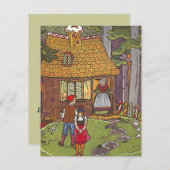 おとぎ話をテーマにしたパーティーの招待状 招待状 (正面/裏面)