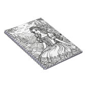 おとぎ話をテーマにしたプリンセスと城が私を彩る ノートブック (右側)