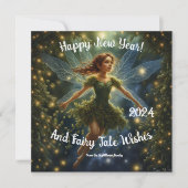 おとぎ話を魅了する。お洒落願い カード (正面)