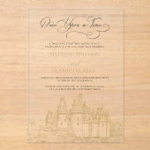 おとぎ話アクリル結婚式招待状 アクリル招待状 (正面)