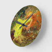 おとぎ話アーサー・ウォードル ラウンド壁時計 (傾斜)