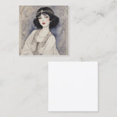 おとぎ話アールヌーボー スクエア名刺 (正面/裏面)