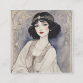 おとぎ話アールヌーボー スクエア名刺 (正面)