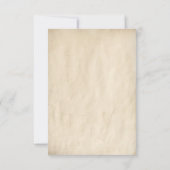 おとぎ話ウェディングRSVPカード 出欠カード (裏面)