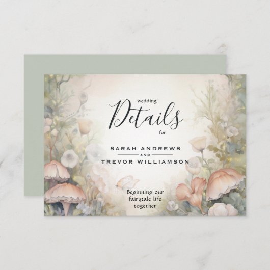 おとぎ話ウッドランドフェアヤコアロマンス エンクロージャーカード (正面/裏面)