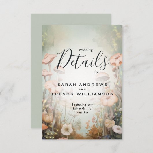 おとぎ話ウッドランドフェアヤコアロマンス エンクロージャーカード (正面/裏面)