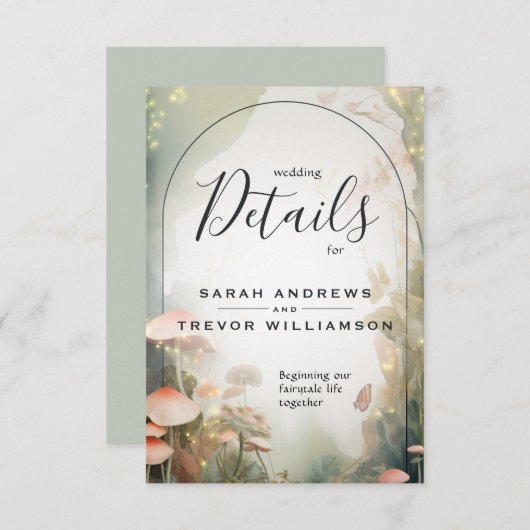 おとぎ話ウッドランドフェアヤコアロマンス エンクロージャーカード (正面/裏面)