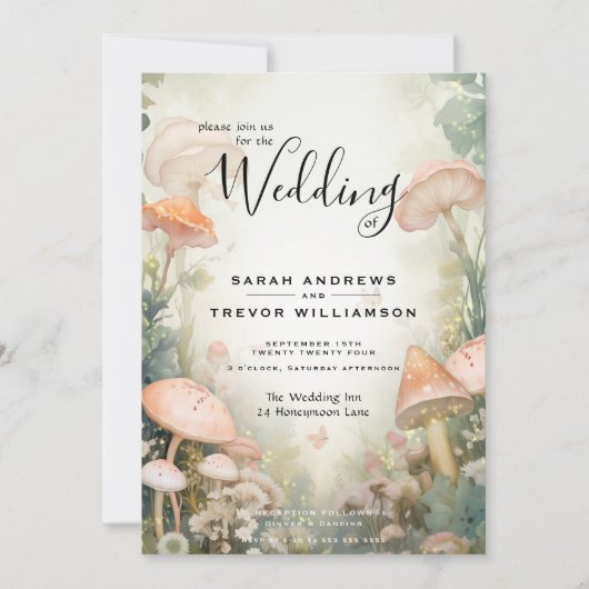 おとぎ話ウッドランドフェアヤコアロマンス 招待状 (正面)