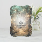 おとぎ話エンチャント森エレガントフローラブライダル 招待状 (スタンド正面)