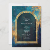 おとぎ話エンチャント森エレガントフローラブライダル 招待状 (正面)