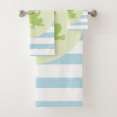 おとぎ話カエル王子ブルーストライプ バスタオルセット (インサイチュ)
