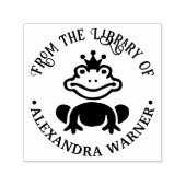 おとぎ話カエル王子"の図書館から"本 セルフインキングスタンプ (デザイン)