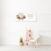 おとぎ話カボチャ秋誕生日パーティー 横断幕 (インサイチュ)