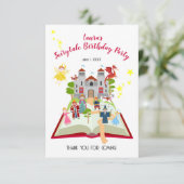 おとぎ話ガールバースデーパーティー サンキューカード (スタンド正面)
