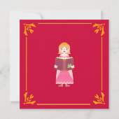 おとぎ話ガールバースデーパーティー サンキューカード (裏面)