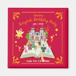 おとぎ話ガールバースデーパーティー マグネット