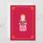 おとぎ話ガールバースデーパーティー 招待状 (裏面)