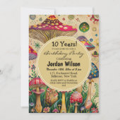 おとぎ話キノコ10th誕生日パーティー 招待状 (正面)