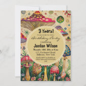 おとぎ話キノコ3rd誕生日パーティー 招待状 (正面)