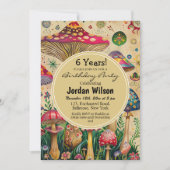 おとぎ話キノコ6thバースデーパーティー 招待状 (正面)