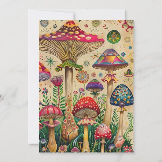 おとぎ話キノコ8thバースデーパーティー 招待状 (裏面)