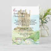 おとぎ話キャッスル結婚式招待状 招待状 (スタンド正面)