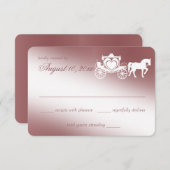 おとぎ話キャリッジの応答カード 出欠カード (正面/裏面)