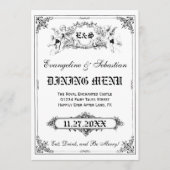 おとぎ話ストーリーブック結婚のメニューカード メニュー (正面)