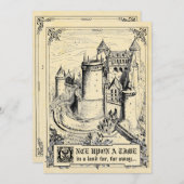 おとぎ話ストーリーブック結婚式招待状 招待状 (正面/裏面)